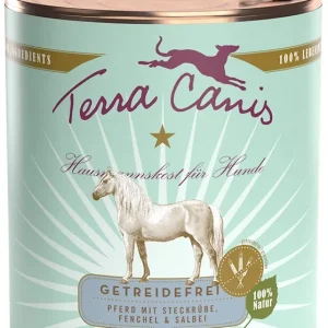 Sparpaket 24 x 800 g Terra Canis Getreidefrei Pferd mit Steckrübe, Fenchel und Salbei Hunde Nassfutter Must-Have